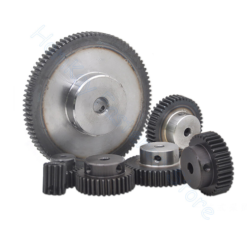Mod 1 50T Spur Gear Bore 6 8 25mm 45 Steel Transmission Gears Motor