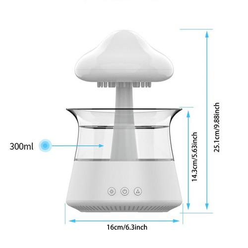 CH06 Remote Controlled Humidifier & Oil Diffuser 300ml USB Powered 7 Color LED - Picture 2 of 10