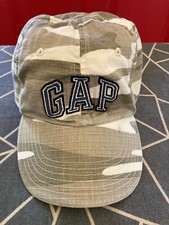 2005 The Gap Youth Baseball Cap Hat Tan Camouflage Kids Size L/XL Adjustable