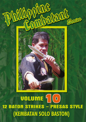 Philippine Combatant Vol.10  12 Baton Strikes DVD Ernesto A. Presas Kali Arnis