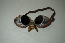 Gletscherbrille Leder Nasenschutz Baruffaldi Alu  dunkle Glas Gläser 101 Breite