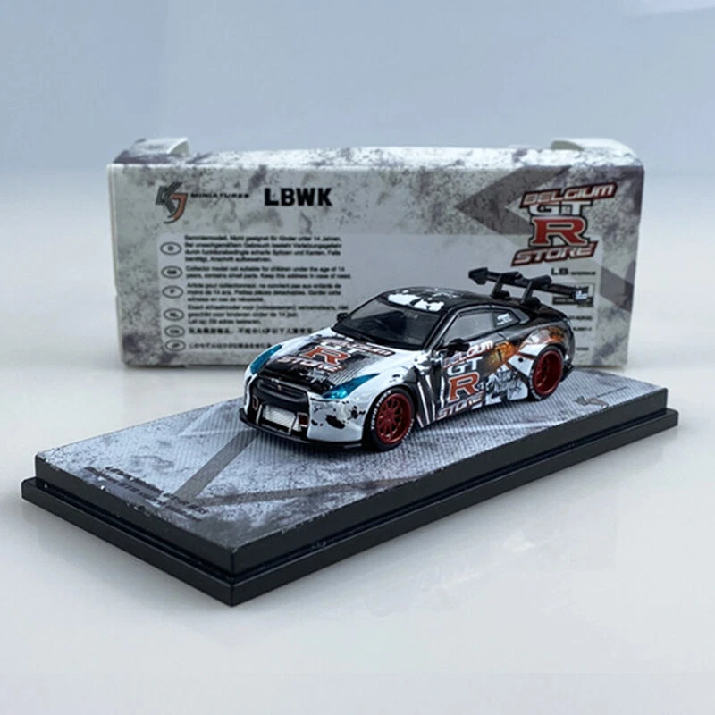 商品Ｎｏ.３５９９★ＫＪ・ＭＩＮＩＡＴＵＲＥＳ☆ＮＩＳＳＡＮ・ＧＴ―Ｒ★ＬＢＷＫ KJ Miniatures 1:64 Model Car Nissan LBWK GT-R R35 Alloy Die