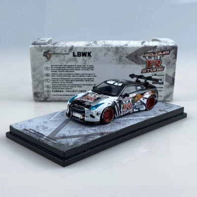 KJ Miniatures 1:64 Model Car Nissan LBWK GT-R R35 Alloy Die