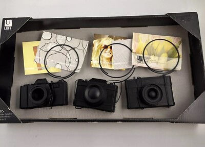 Umbra Loft Focus Photo Display (3) Cameras NIB