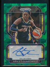 Arike Ogunbowale 2022 Panini Prizm WNBA Signatures Green Ice Prizm #SG-AKO Auto