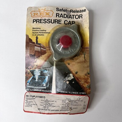 #ad Vintage Rex Automobile Radiator Pressure Cap Safety Release 15 18 lb NEW $5.00