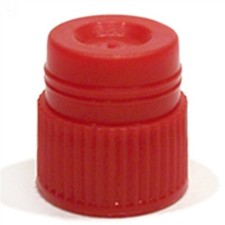 16mm Hollow Top Caps, Red, Karter Scientific 94A3 (Pack 1000)