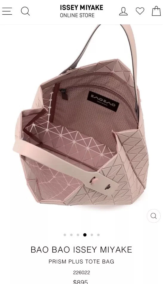 Bolso de Mano Bao Bao Issey Miyake Prism Plus Nuevo con Etiquetas Color: Rosa Beige NUEVA COLECCIÓN Foto 4 de 4