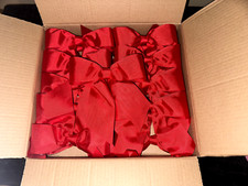 Ribbon Bows Red Grosgrain 20 Large Free Shipping