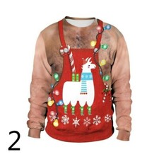 Men Women Christmas Pullover Sweatshirt Jumper Top Funny Novelty Ugly Xmas SPW