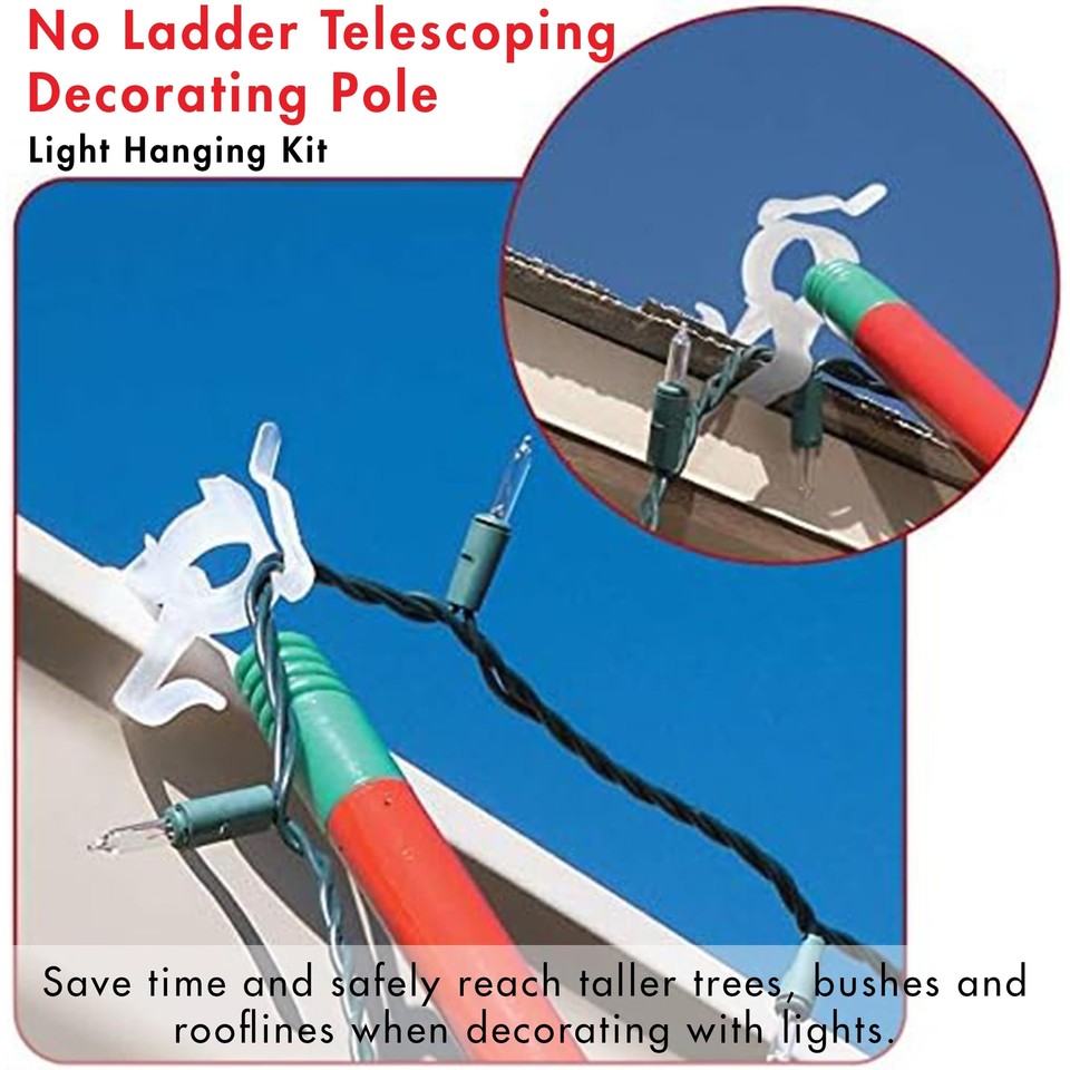 11' Telescoping Christmas Tree Decorating Pole for Hanging Lights Includes eBay