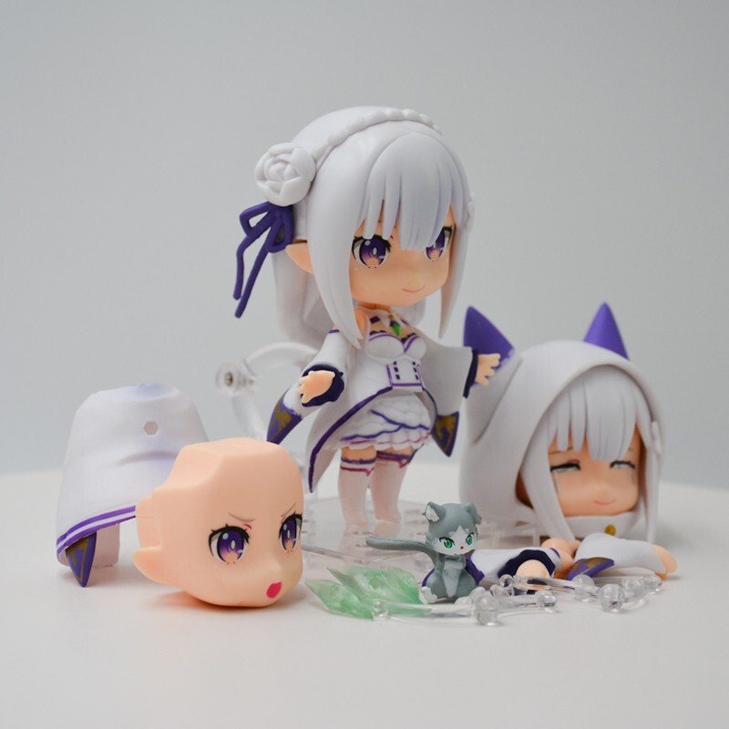 Figurine d'anime Emilia Re:Zero idéale pour décorer un bureau de gamer - 3