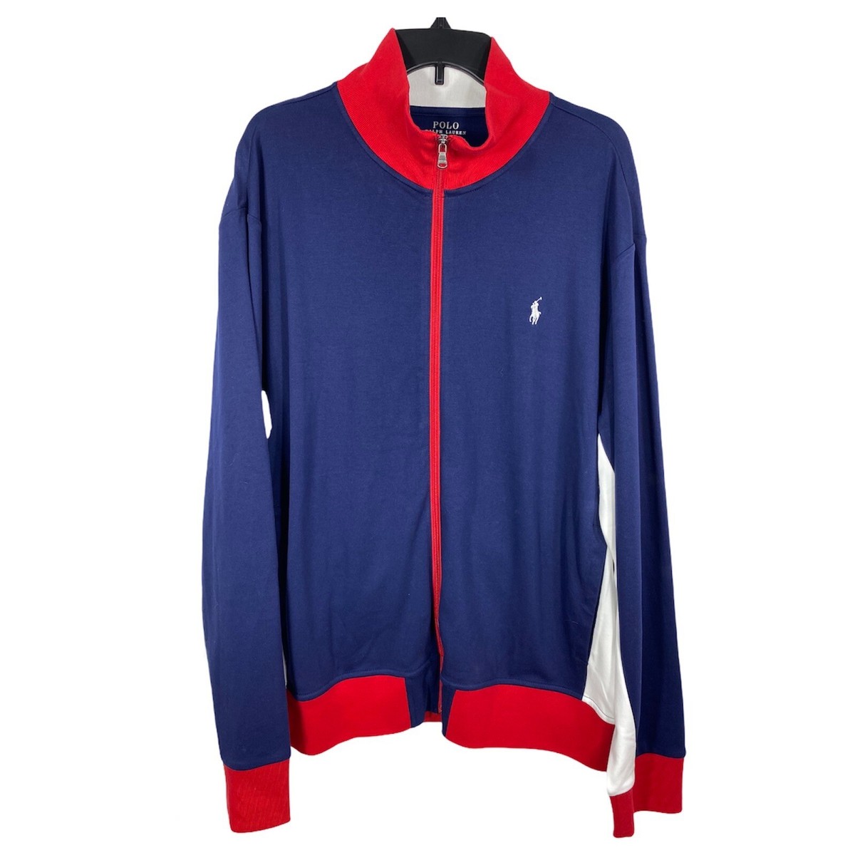 Polo Ralph Lauren Men Classic Track Jacket Red White Blue USA NWT