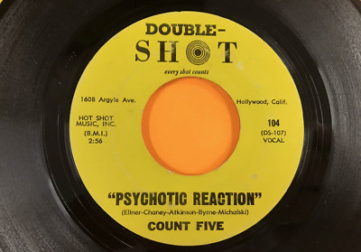 COUNT FIVE Psychotic Reaction 1966 Vinyl 7'' Single 45 RPM VG+ Schwarz