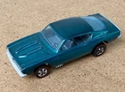 Vintage 1967 Hot Wheels Redline AQUA Custom Barracuda