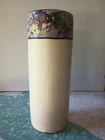 Early Pre 1925 Weller Pottery Vase 8.5" Tall Oriental Floral Decoration.