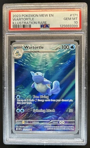 2023 Pokemon SV 151 Wartortle Illustration Rare #171/165 PSA 10 GEM MINT