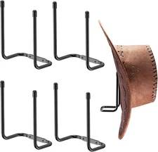 Cowboy Hat Rack 4Pcs Holder Hanger Hook for Display Western Wide Brim Straw
