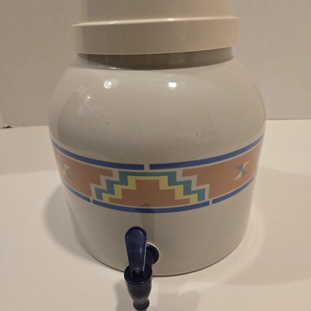 Brio Porcelain Ceramic Water Dispenser Crock With Faucet, Baby Blue Prvw Vr~121347974