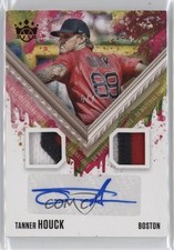 2021 Diamond Kings DK Material Signatures FOTL Red 4/7 Tanner Houck Auto 14tz