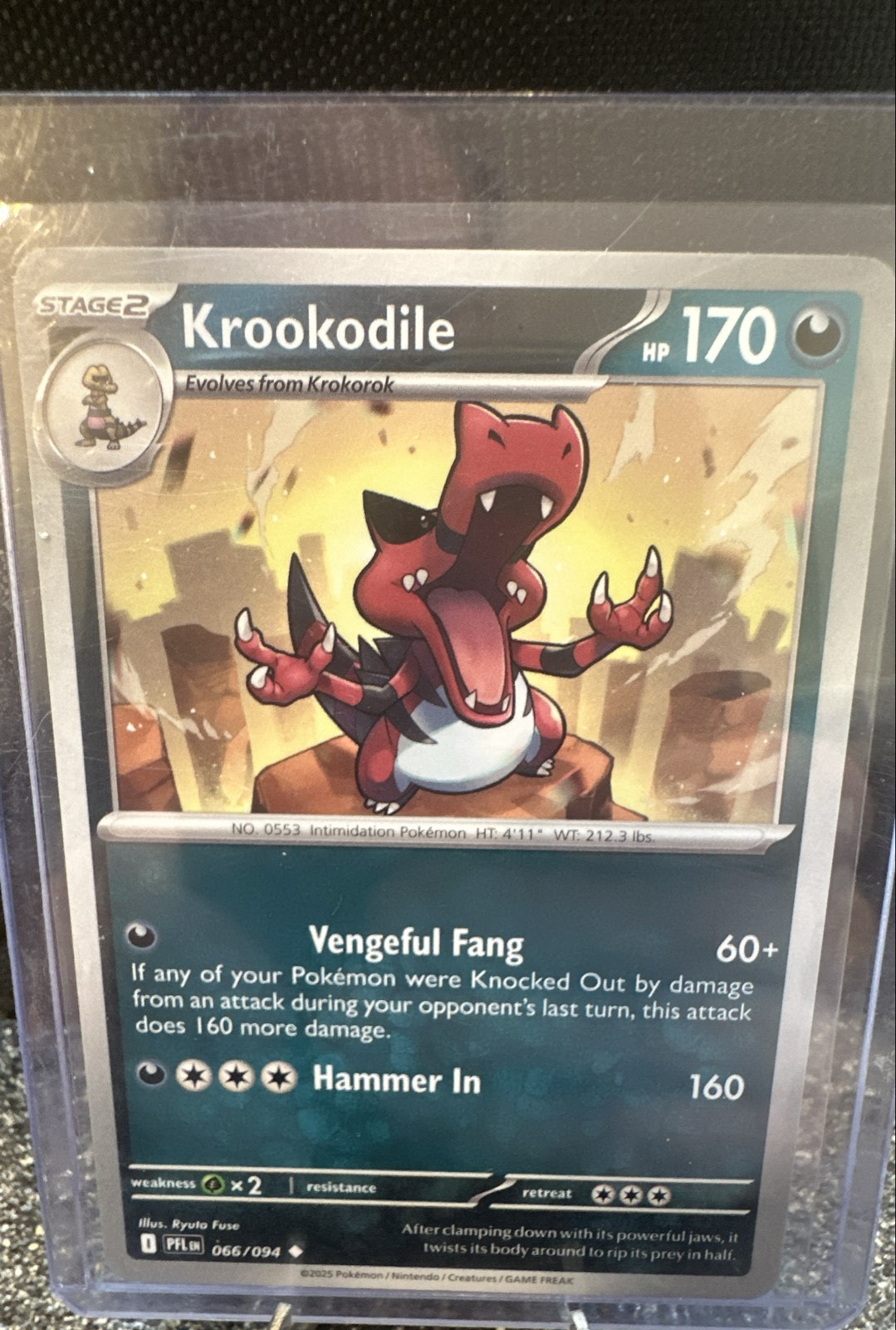 Krookodile 066/094 Me02: Phantasmal Flames Reverse Holo