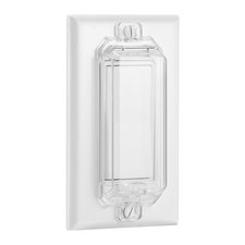 CLYMENE 2 Pack Light Switch Cover Guard, Child Proof Wall 2 Pack, Clear