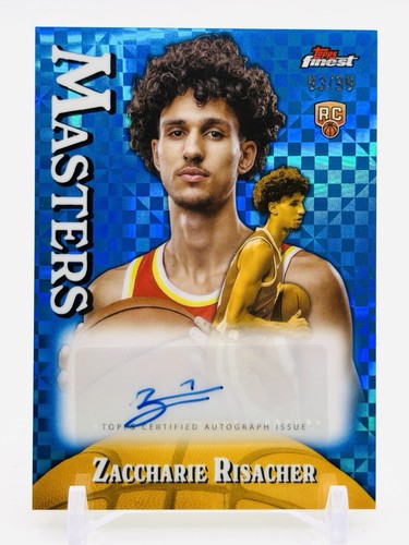 ZACCHARIE RISACHER RC /99 - AUTO BLUE X-FRACTOR MASTERS - 2024-25 Topps Finest