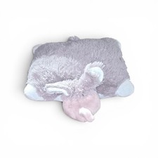 Authentic 2010 Original Pillow Pets Nutty Elephant Large 18  Gray Blue Plush