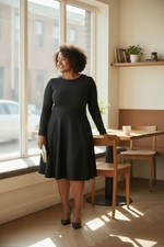 NWT ‘Little Black Dress’ LARGE: Chic Downtown Flared Skirt So Wearable BTFMN