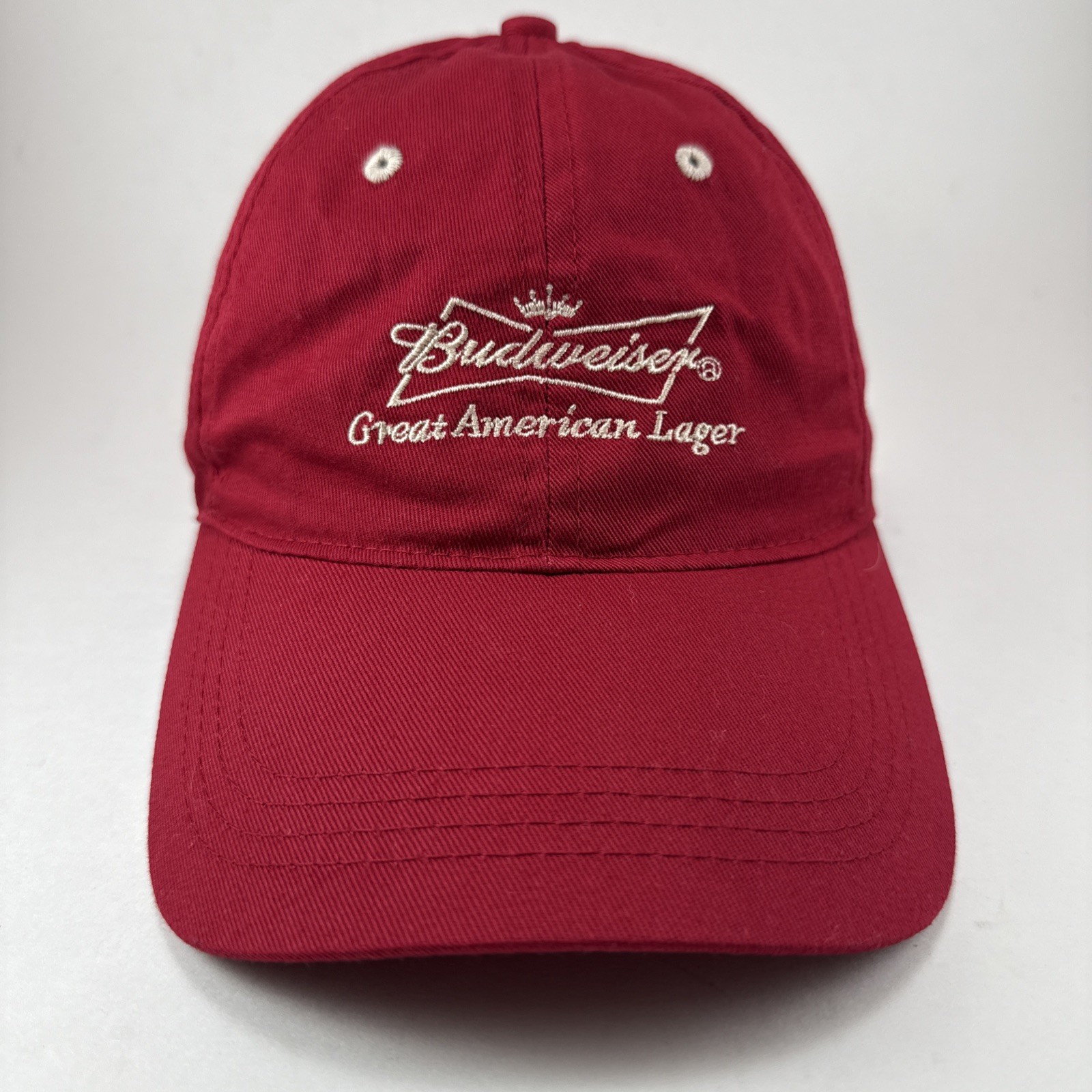 Budweiser Adjustable Baseball Hat, Red, Cap, Hook… - image 1