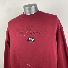 1990s San Francisco 49ers Painters Distressed Sweatshirt Made in USA 2XL