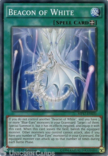 MP17-EN031 Beacon of White Common 1st Edition Mint Yu-Gi-Oh! Card