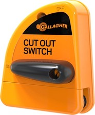 Gallagher Electric Fence Cut-Out Switch | Reliable Power Control 1, Orange 