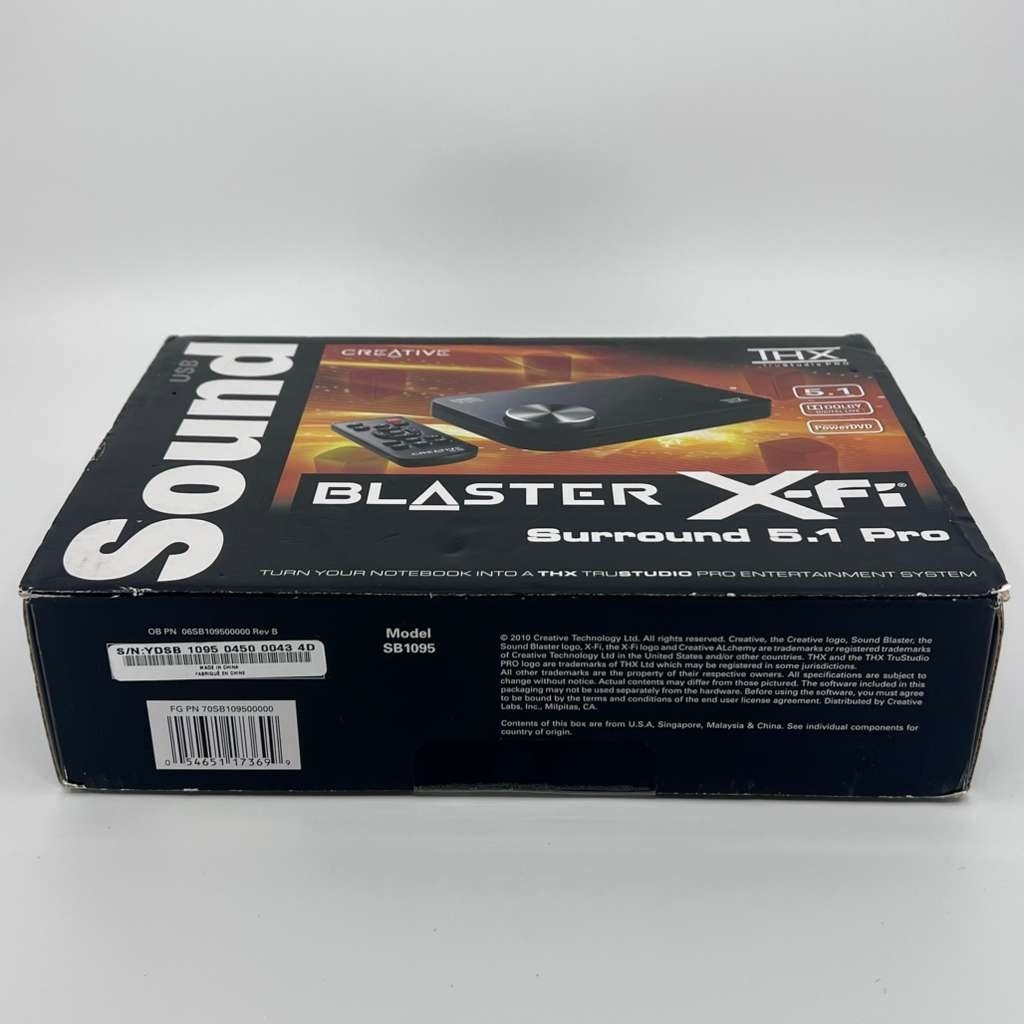 Creative Sound Blaster X-Fi Surround 5.1 Pro USB Sound Card for