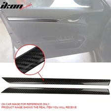 Closeout! Fits 16-21 10th Honda Civic X Side Door Panel Trim Cover Carbon Fiber