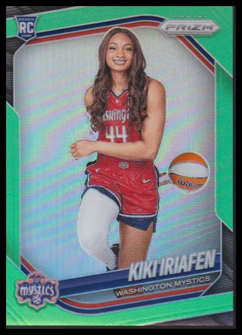 2025 Prizm WNBA Rookie Variation KIKI IRIAFEN #149 RC Lime Green Prizm /225 view 1