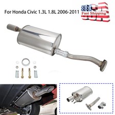 Stainless Direct Fit Rear Exhaust Muffler For Honda Civic 1.3l 1.8l 2006-2011 Us