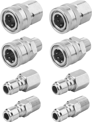 #ad 8 Pack Pressure Washer Quick Connect 3 8 Inch Pressure Washer Fittings Stainles $34.25
