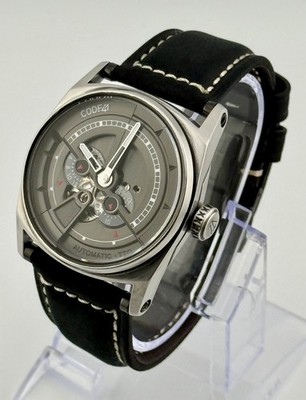 Industrial Swiss Automatic Sapphire & Stainless Box & Papers Code 41 Anomaly-01