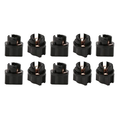 10x T5 Car Instrument Lamp Bulb Holder Twist Socket Lock Base Panel Cluster Plug