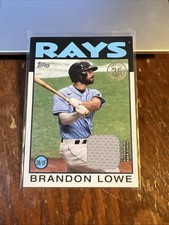 Brandon Lowe 2021 Topps 1986 Topps Baseball Relics #86R-BL Tampa Bay Rays
