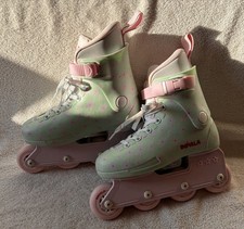 Impala Lightspeed Inline Skates Limted Edition Mint Flower Power UK 3 Rollerblad