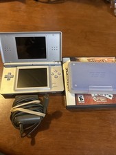 Nintendo DS Lite Console, Metallic Silver, Tested  Good screens  OEM Charger