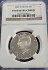 A 2009-S Silver Kennedy Half Dollar 50c NGC PF69 ULTRA CAMEO