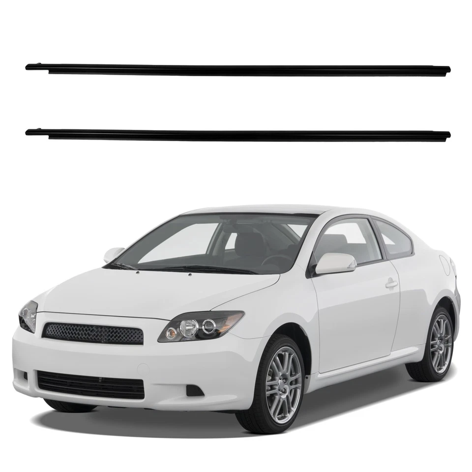 Fit For 2005-2010 Scion TC Door Glass Window Weatherstrip Seal Kit Left+Right — 第 2/4 张图片
