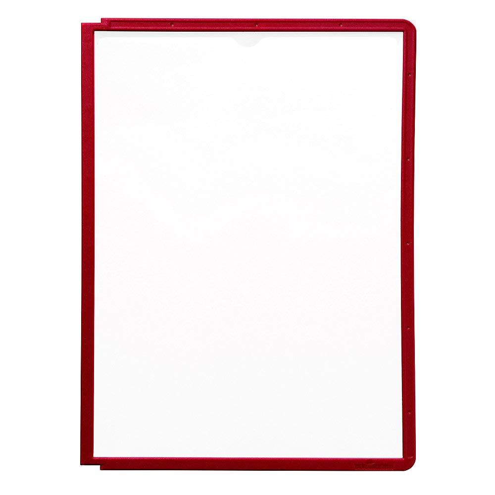 Durable Sherpa Display Panel Clear with Coloured Flexible Frame A4 Red Ref 5606 3990₽