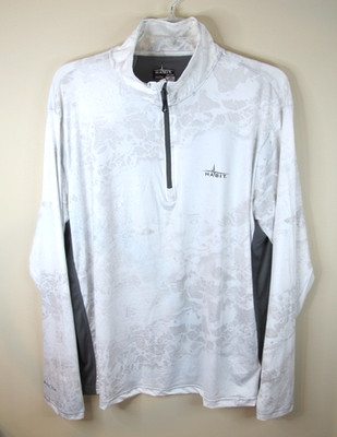 Habit Solar Factor 1/4 Zip Pullover UPF Fishing Performance Shirt Men's 2XL