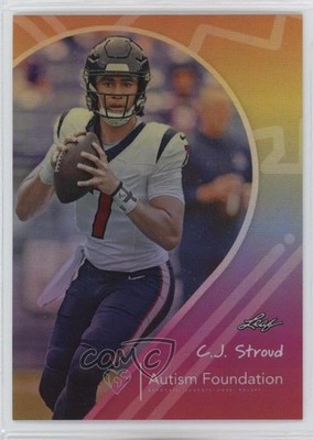 2023 Leaf X Autism Foundation 959/1000 CJ Stroud #20 Rookie RC 0sm3