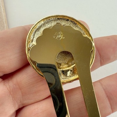 Vintage Kirk’s Folly Faux Pearl Rope Goldtone Hair Fork Stick Pin Vintage Kirk main image 2