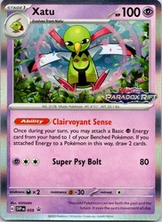 Xatu 059 Prerelease Promo Holo Rare Scarlet & Violet Paradox Rift